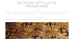 Desktop Screenshot of bitcoinaffiliateprograms.biz